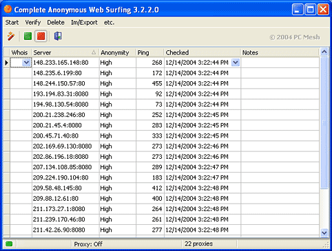Complete Anonymous Web Surfing Screenshot